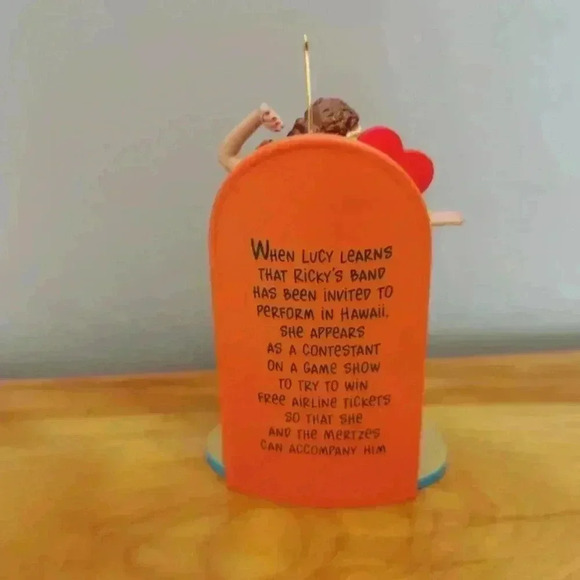 Vintage I love Lucy Christmas ornament hula Lucy - Picture 5 of 6